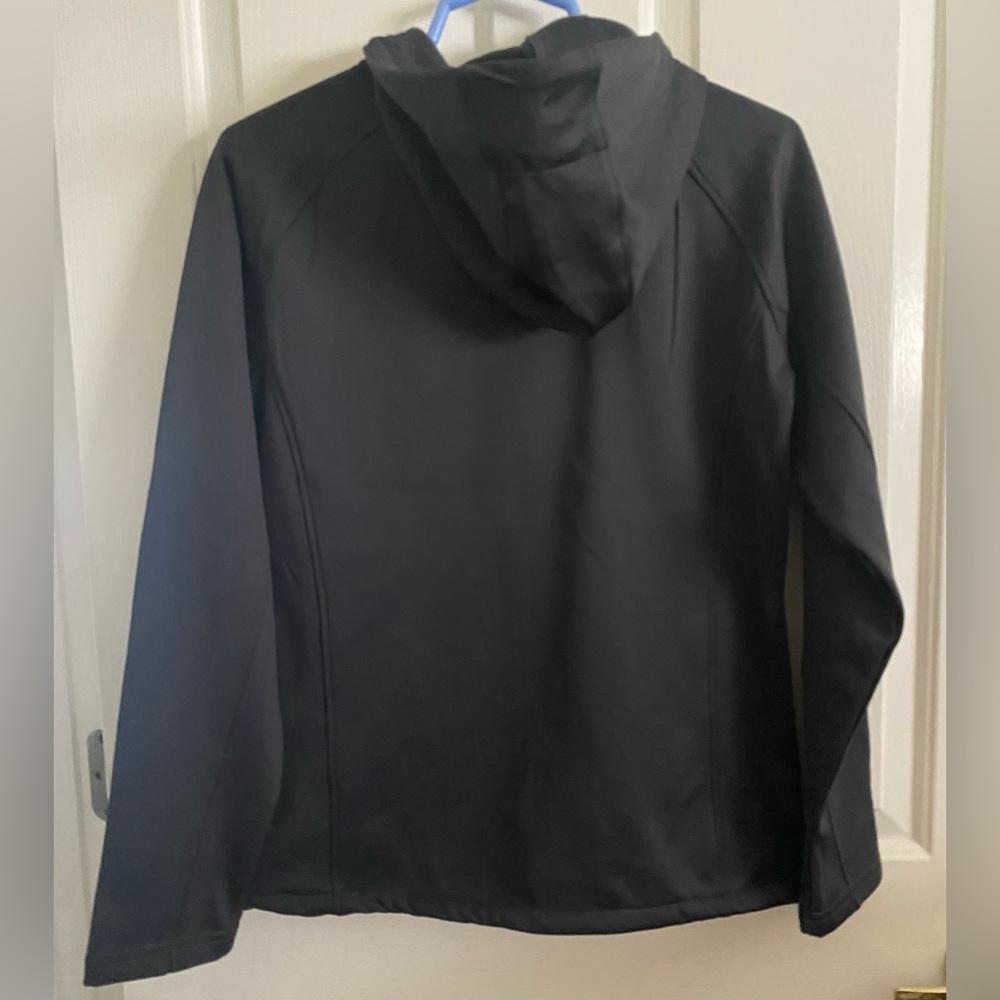 THE WEATHER CO. WOMENS Black and Gray Hooded Jacket - Picture 3 of 15
